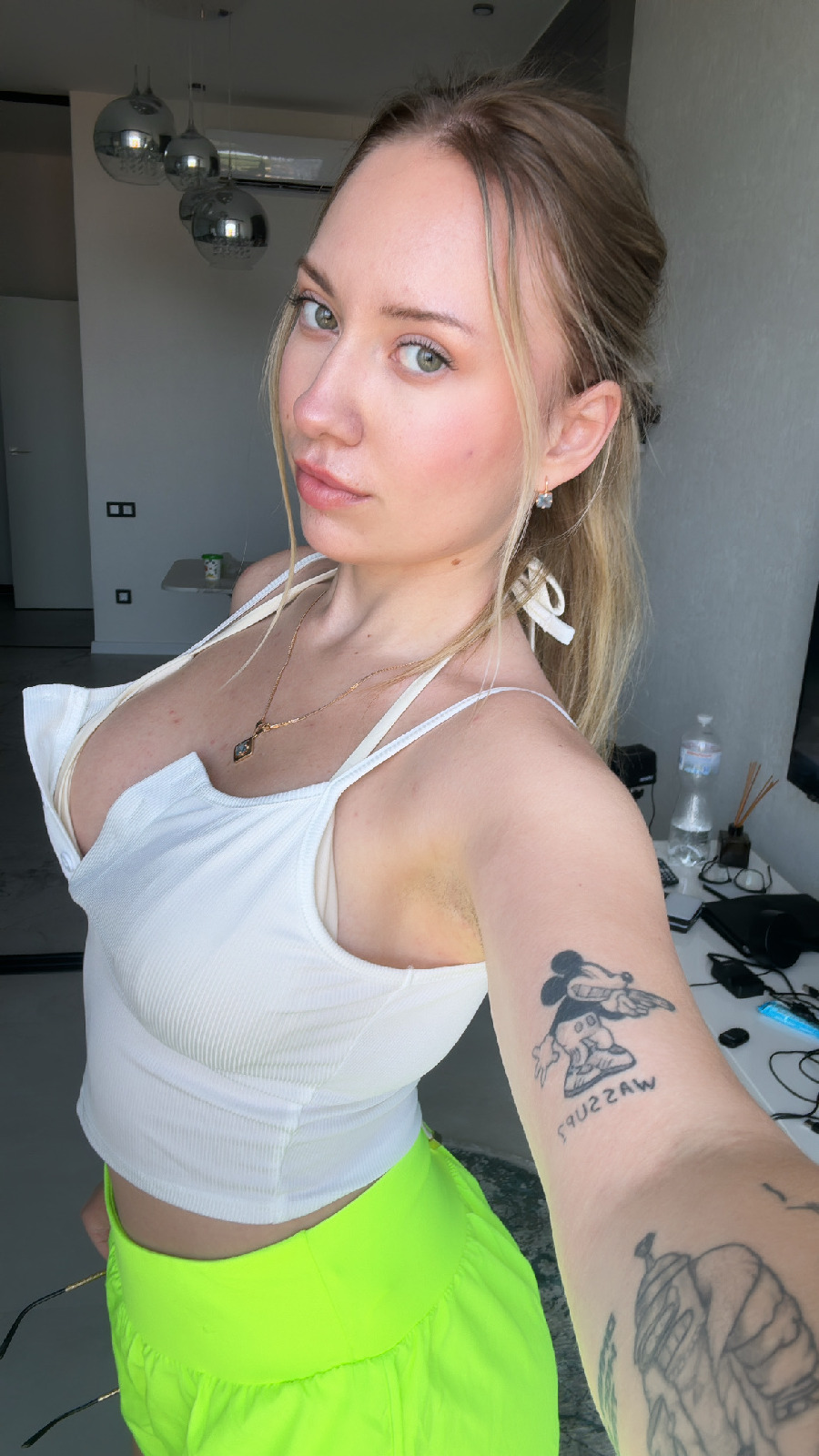 KateV in her underwear in Prague